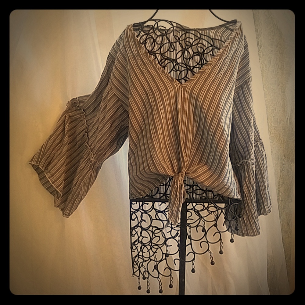Lavender fields Bell sleeve top